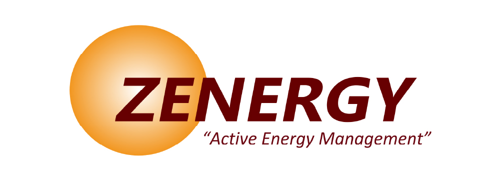 Zenergy logo with the words ‘Active Energy Management’ in red; an orange circle is partially behind the letters ‘ZE’